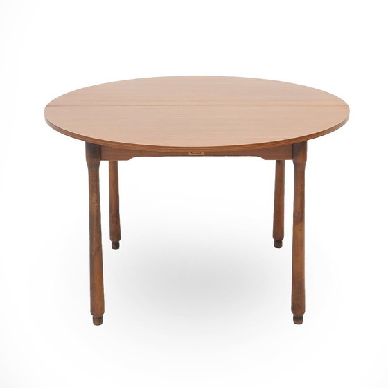 Image 1 of Rond teak tafelblad, 1960S