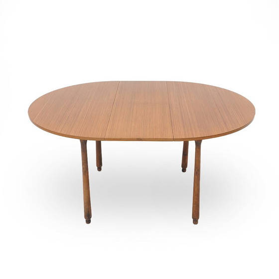 Image 1 of Rond teak tafelblad, 1960S