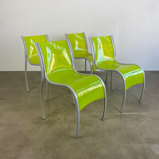 4x Kartell FPE design stoelen door Ron Arad