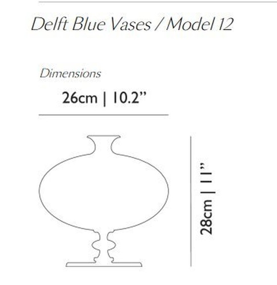 Image 1 of Moooi Delft Blue Vase / Model 12