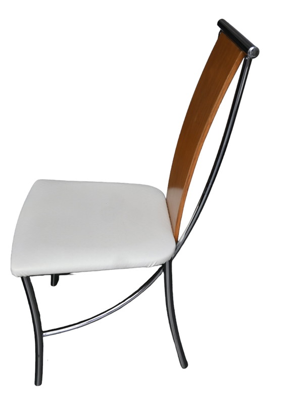 Image 1 of 2x Vintage Italiaanse design stoel