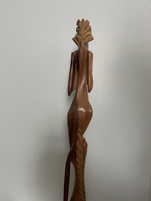 Vintage Beeld Vrouw Art Deco 