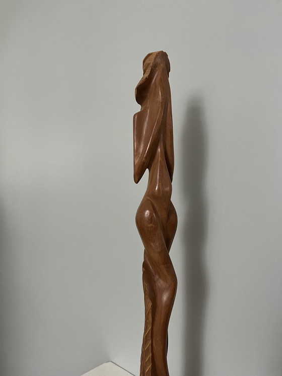 Image 1 of Vintage Beeld Vrouw Art Deco 