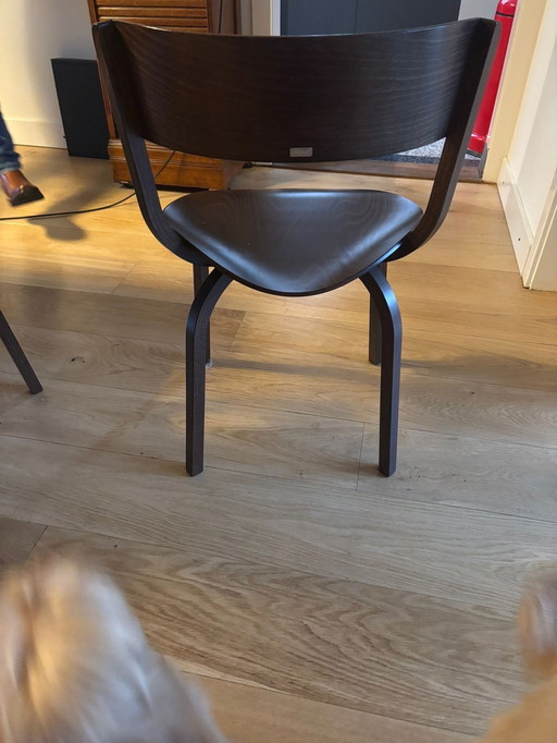 5 X Thonet 404 Eetkamerstoelen Walnoot