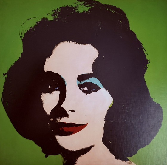 Image 1 of Andy Warhol: “Liz (Green), 1963”.