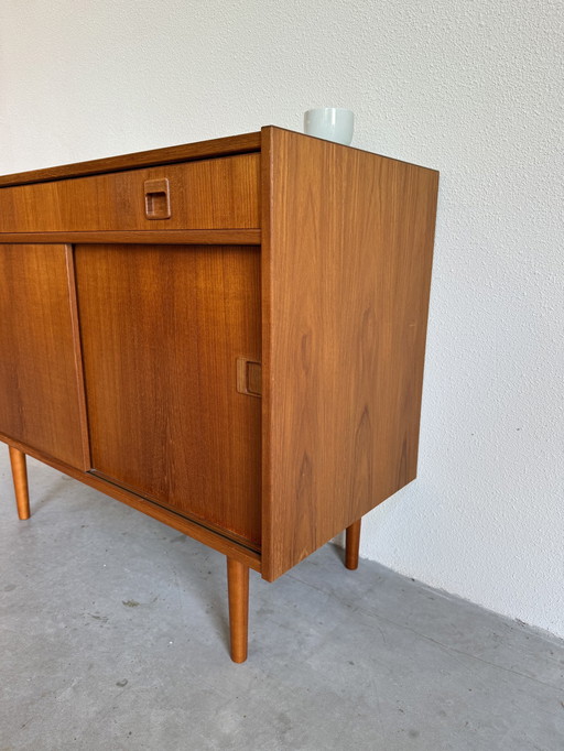 Sideboard Teak Schuifdeurtje En Lade