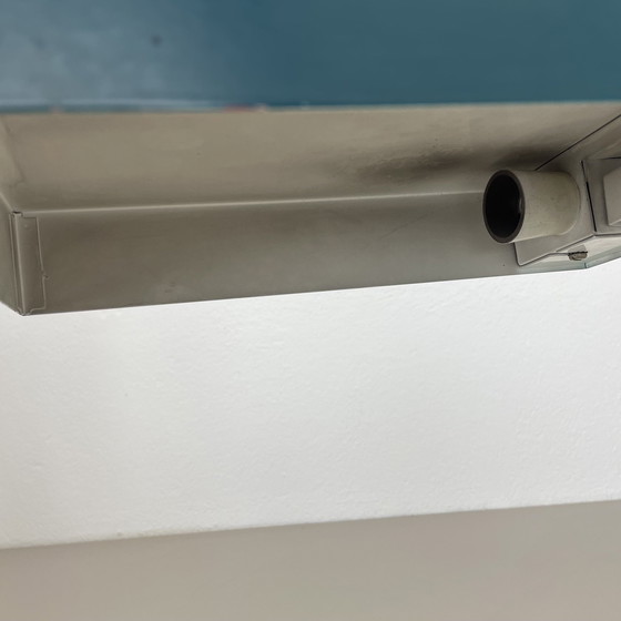 Image 1 of Modernistische groene kubusvormige spoetnik tafellamp Kaiser Leuchten, 1970S Duitsland