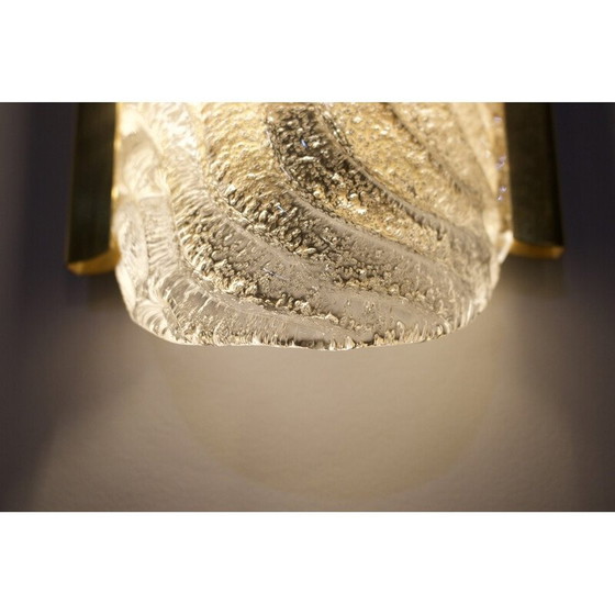 Image 1 of Vintage wandlamp van Murano glas en messing, 1970