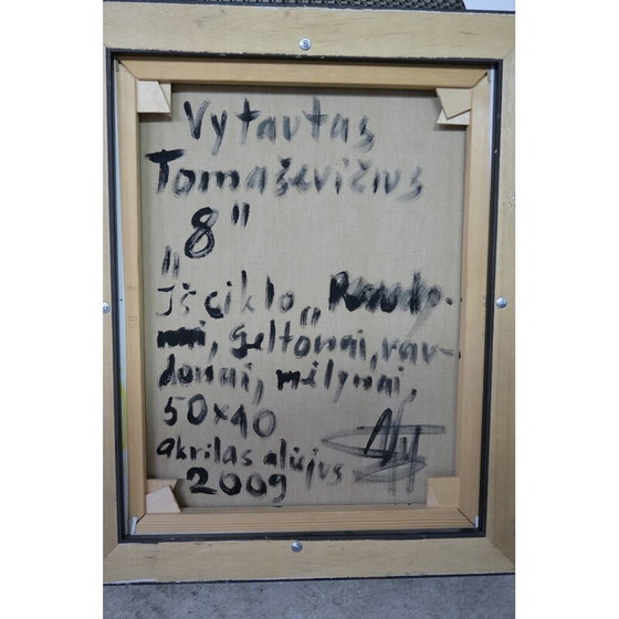 Image 1 of Vintage acryl en olieverf op doek door Vytautas Tomaševičius, 2009