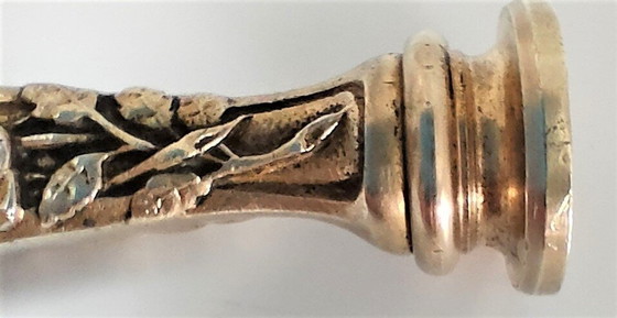 Image 1 of Zegel Art Nouveau Brons Gesigneerd