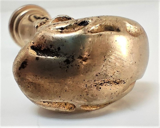 Image 1 of Zegel Art Nouveau Brons Gesigneerd