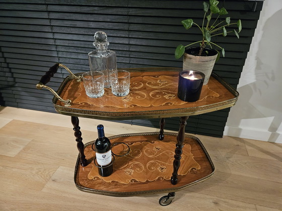 Image 1 of Italiaanse vintage Bar Trolley 1950