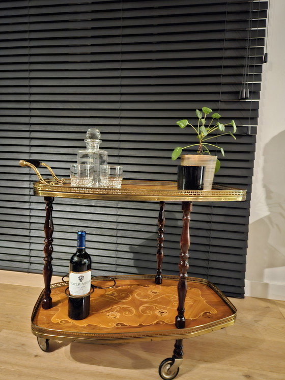 Image 1 of Italiaanse vintage Bar Trolley 1950