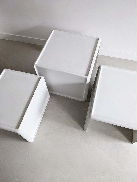 Image 1 of 3x Peter Ghyczy Space Age Nesting Tables