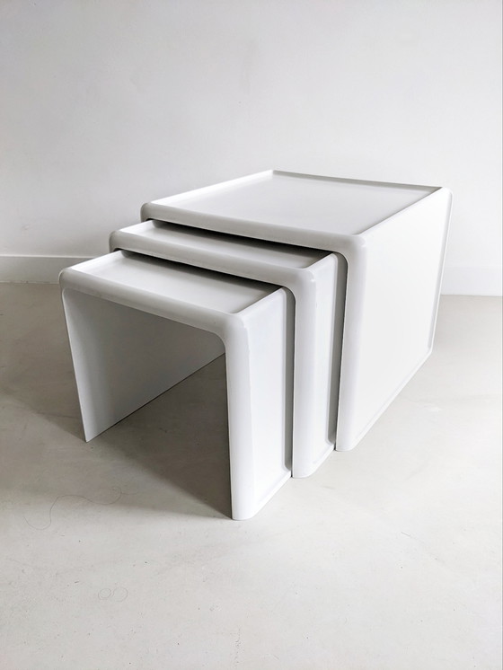 Image 1 of 3x Peter Ghyczy Space Age Nesting Tables