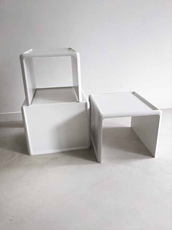 Image 1 of 3x Peter Ghyczy Space Age Nesting Tables