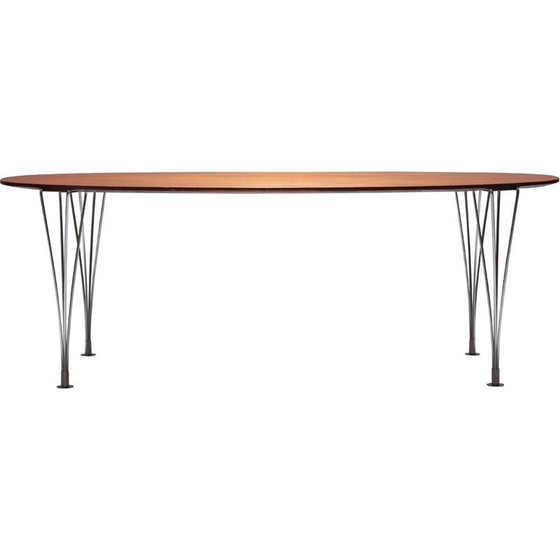 Image 1 of Vintage elliptische tafel, Zweden 1970