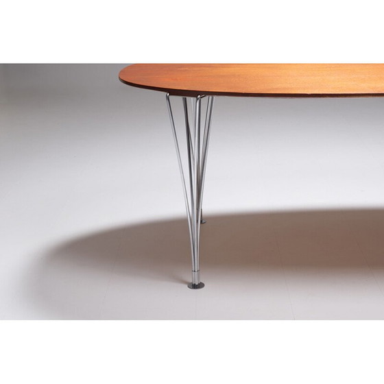 Image 1 of Vintage elliptische tafel, Zweden 1970