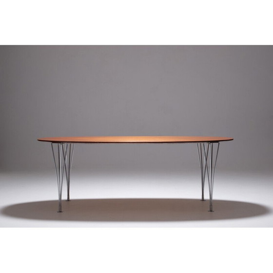 Image 1 of Vintage elliptische tafel, Zweden 1970