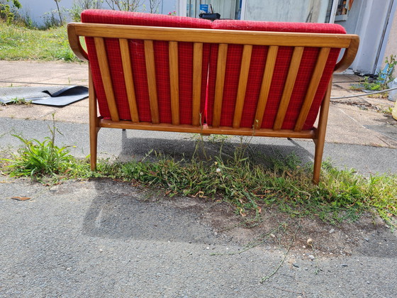 Image 1 of Originele Scandinavische Teak 2 zits bank uit 1960