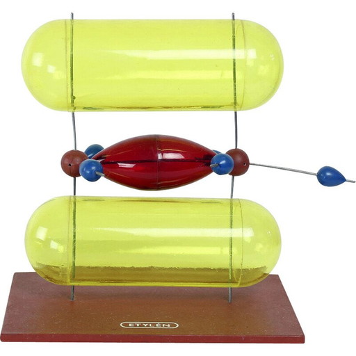 Vintage schoolmodel van ethyleenplastic, Tsjecho-Slowakije 1960