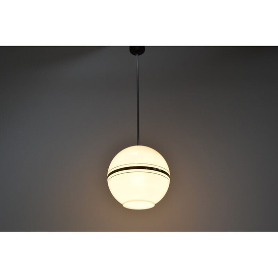 Image 1 of Glazen hanglamp uit Mid Century van Napako, Tsjecho-Slowakije 1970