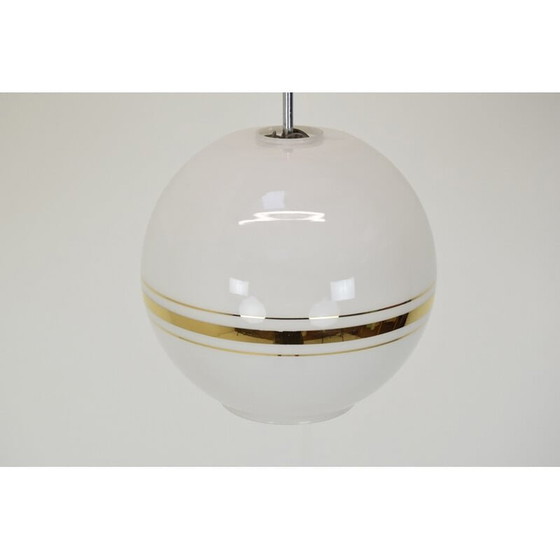 Image 1 of Glazen hanglamp uit Mid Century van Napako, Tsjecho-Slowakije 1970