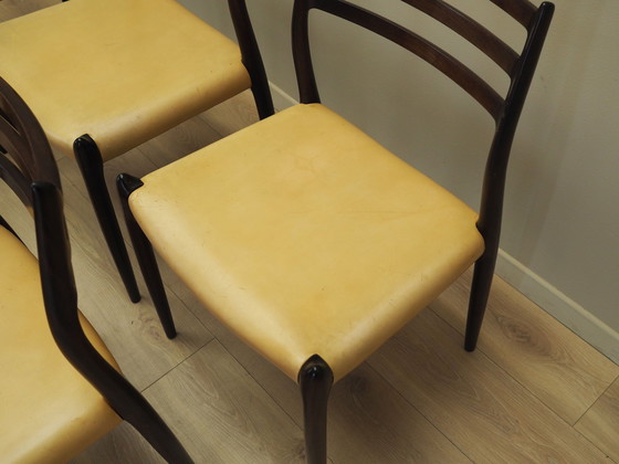 Image 1 of Set van zes mahoniehouten stoelen, Deens ontwerp, 1960S, Ontwerper: Niels Otto Møller