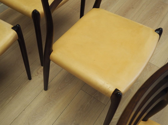 Image 1 of Set van zes mahoniehouten stoelen, Deens ontwerp, 1960S, Ontwerper: Niels Otto Møller