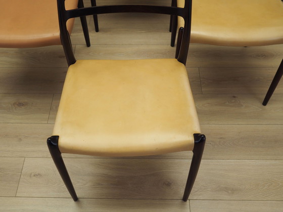 Image 1 of Set van zes mahoniehouten stoelen, Deens ontwerp, 1960S, Ontwerper: Niels Otto Møller