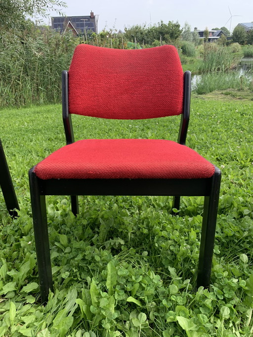 3x Vintage eetkamerstoelen