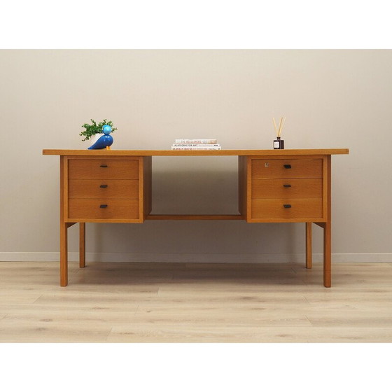 Image 1 of Vintage essenhouten bureau van Svend Age Madsen, jaren 1960