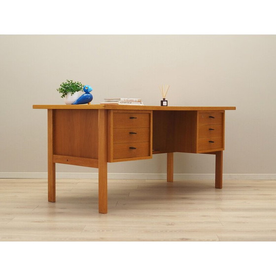 Image 1 of Vintage essenhouten bureau van Svend Age Madsen, jaren 1960