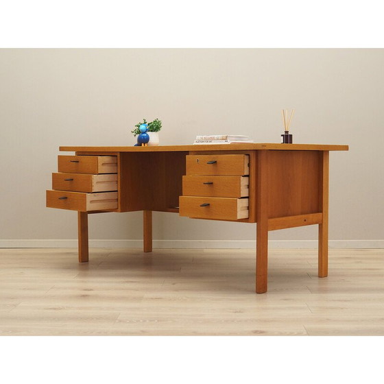 Image 1 of Vintage essenhouten bureau van Svend Age Madsen, jaren 1960