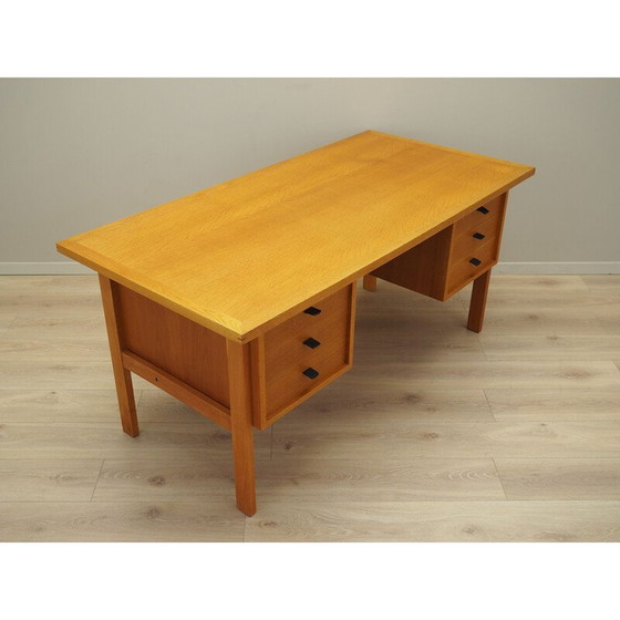 Image 1 of Vintage essenhouten bureau van Svend Age Madsen, jaren 1960