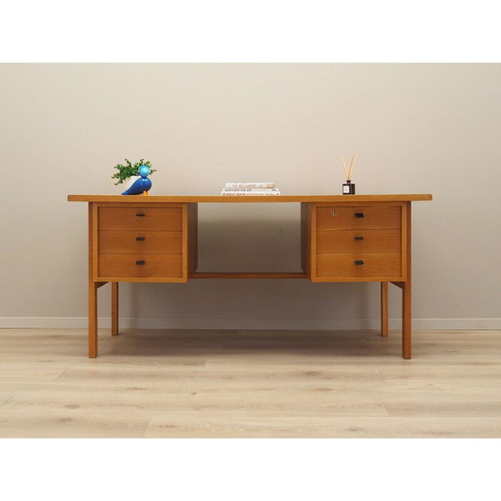 Image 1 of Vintage essenhouten bureau van Svend Age Madsen, jaren 1960