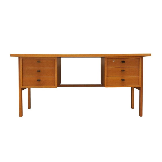 Image 1 of Vintage essenhouten bureau van Svend Age Madsen, jaren 1960