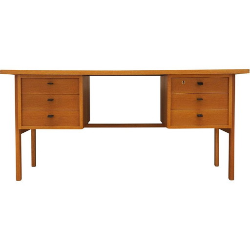 Vintage essenhouten bureau van Svend Age Madsen, jaren 1960