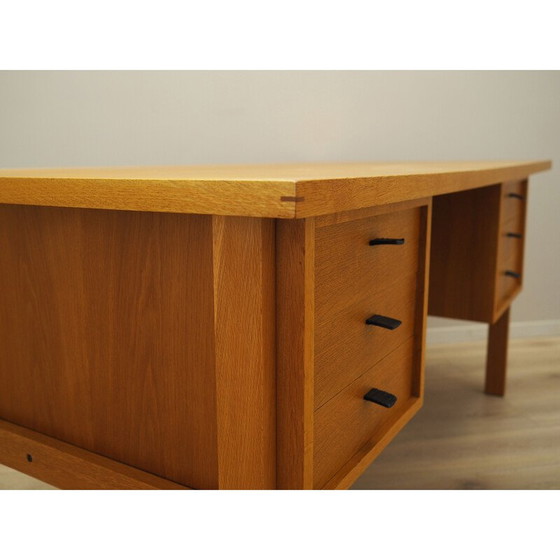 Image 1 of Vintage essenhouten bureau van Svend Age Madsen, jaren 1960