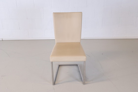 Image 1 of 6x Bert Plantagie misty eetkamerstoelen beige