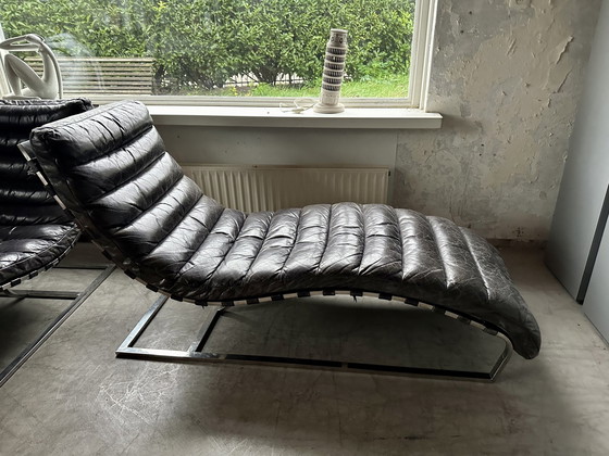 Image 1 of Prachtige Restore Hardware Mies Van Der Rohe Chaise Lounge