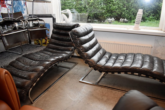 Image 1 of Prachtige Restore Hardware Mies Van Der Rohe Chaise Lounge