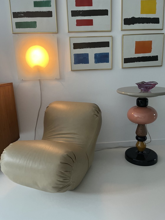 Image 1 of 2x Vintage Franse Bijzetstoelen