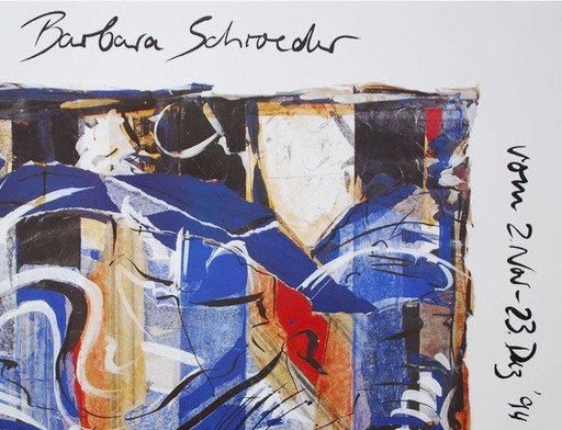 Barbara Schroeder Queue De Poisson - 1994 Tentoonstellingsaffiche, 48 x 68 cm