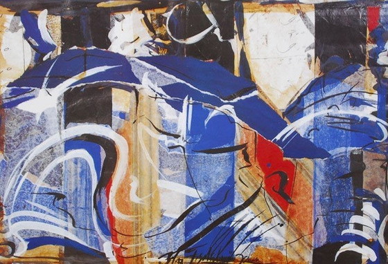 Image 1 of Barbara Schroeder Queue De Poisson - 1994 Tentoonstellingsaffiche, 48 x 68 cm