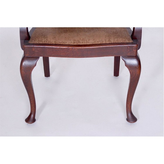Image 1 of Vintage houten fauteuil, Tsjecho-Slowakije 1920
