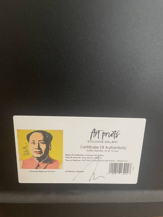 Image 1 of 2x Andy Warhol Art Print - Mao Nr. 1 & 3