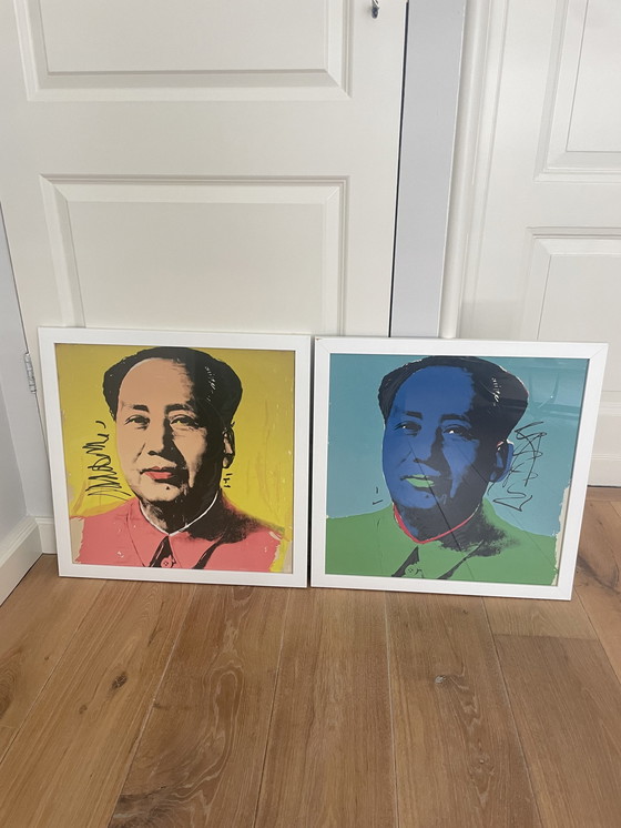 Image 1 of 2x Andy Warhol Art Print - Mao Nr. 1 & 3