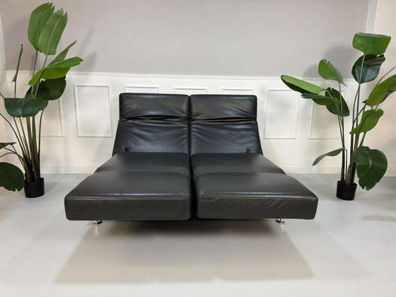 Image 1 of Brühl Moule Designer Sofa Leder Grijs Bankstel