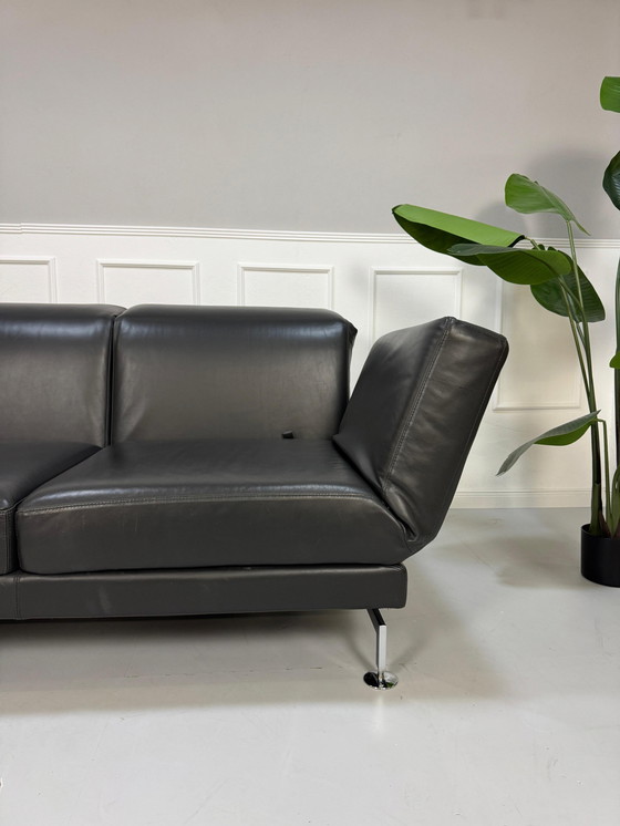 Image 1 of Brühl Moule Designer Sofa Leder Grijs Bankstel